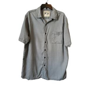 Vintage Silk Circa 1969 Houndstooth 100% Silk Button Up Shirt Men’s XXL Retro